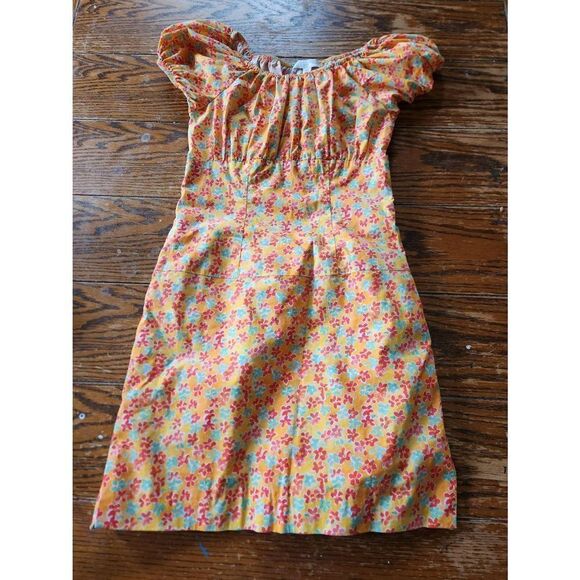 Caroline Constas Orange Calla Mini Dress, Sz XS - Picture 2 of 6